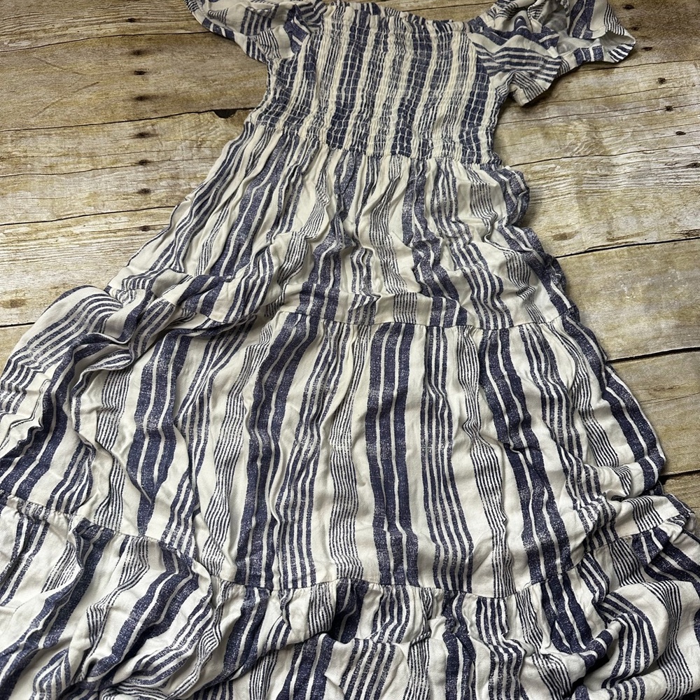 Jessica Simpson Black and White Ruffled Sundress